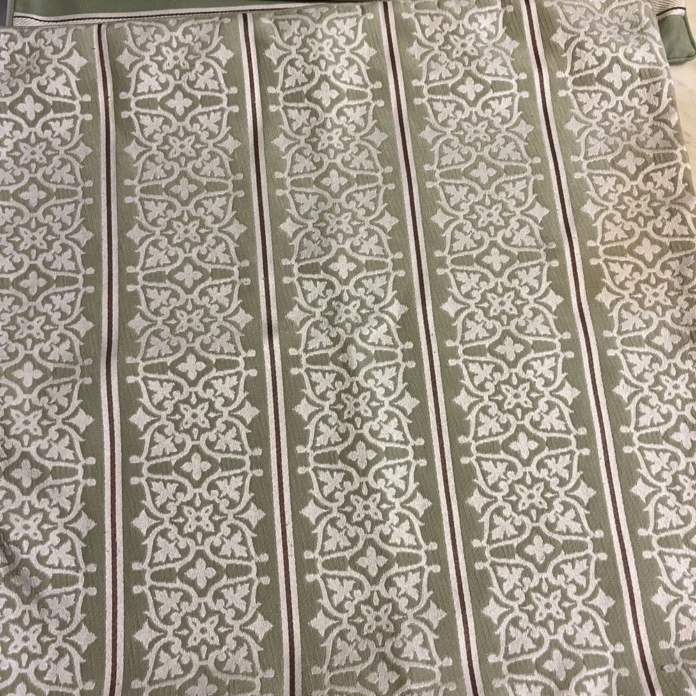 Restoration Hardware Green and Cream Patterned pillow shams (3)